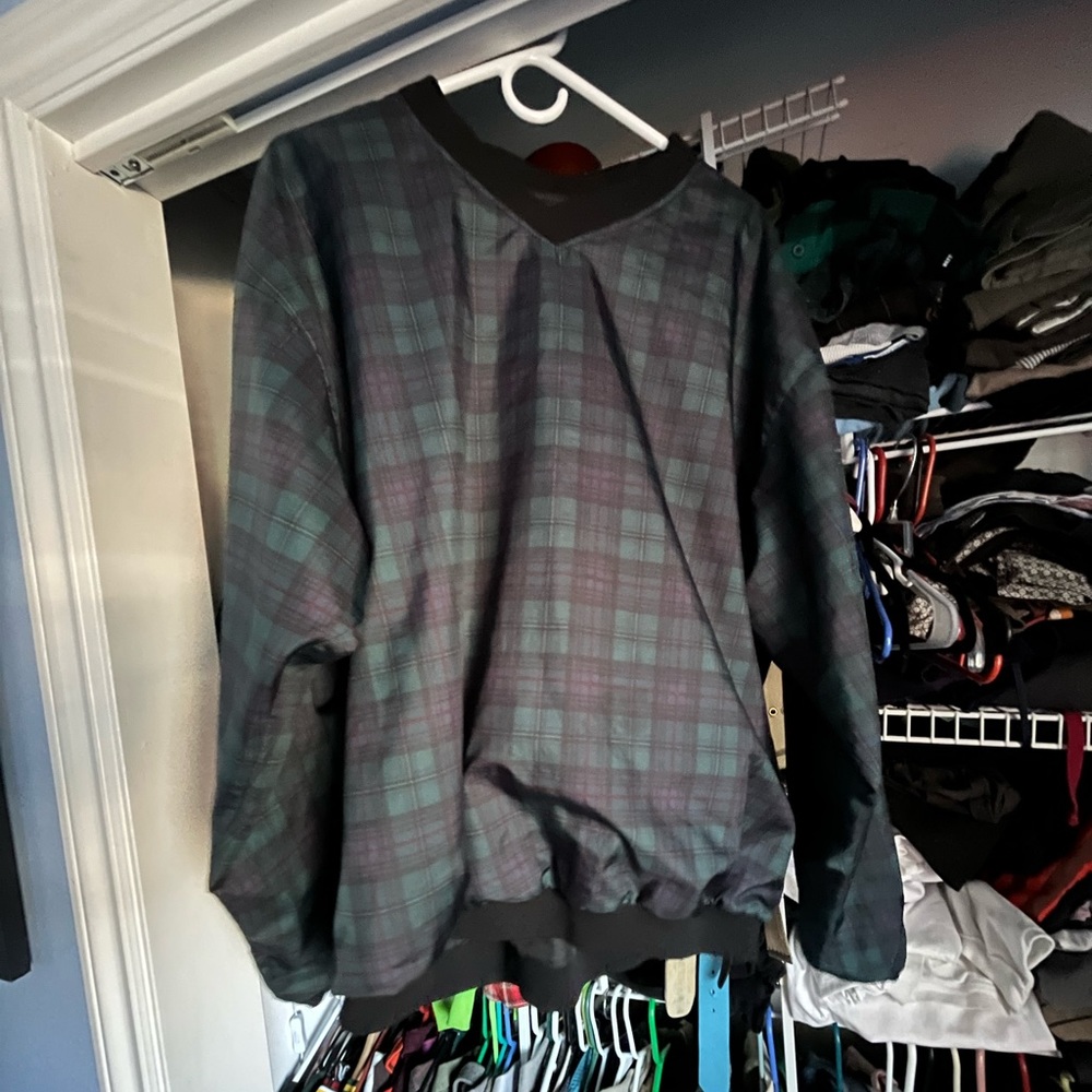 Plaid windbreaker